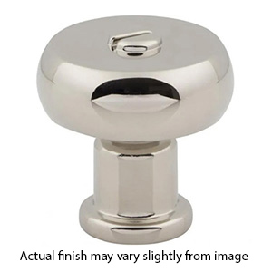 A980 - Everitt - 1-3/16" Cabinet Knob - Polished Nickel