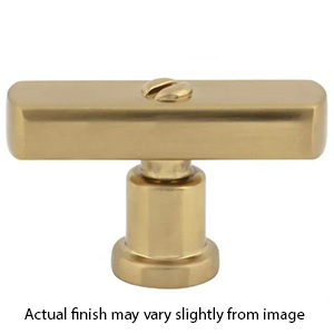 A981 - Everitt - 2" Cabinet T-Knob - Warm Brass