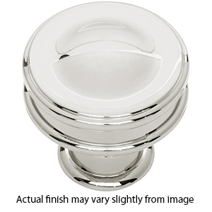 A100 - Oscar - 1.25" Cabinet Knob - Polished Nickel