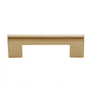 A878 - Round Rail - 3"cc Cabinet Pull - Warm Brass