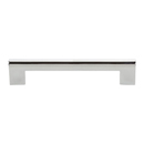 A879 - Round Rail - 5"cc Cabinet Pull - Polished Chrome