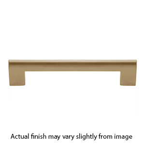 A829 - Round Rail - 7-9/16"cc Cabinet Pull - Warm Brass