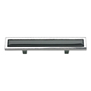 231 - Spa - 3" Cabinet Pull - Black Glass w/Polished Chrome