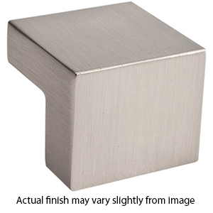 A865 - Wide Square - 1" Cabinet Knob - Brushed Nickel