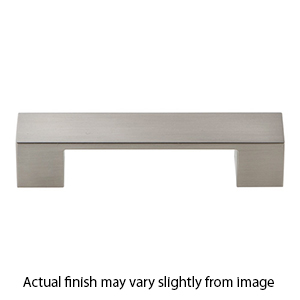 A918 - Wide Square - 3.75" Cabinet Pull - Brushed Nickel