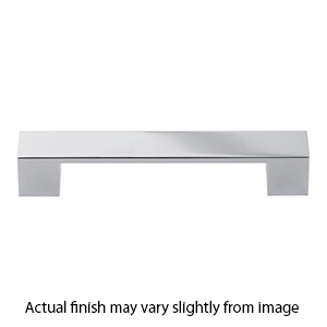 A919 - Wide Square - 128mm Cabinet Pull - Polished Chrome