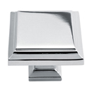 289 - Sutton Place - Square Cabinet Knob - Polished Chrome