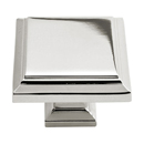 289 - Sutton Place - Square Cabinet Knob - Polished Nickel