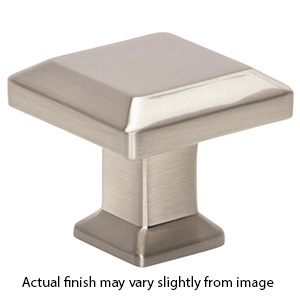 A660 - Sweetbriar Lane - 1.25" Square Cabinet Knob - Brushed Nickel