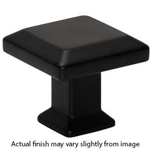 A660 - Sweetbriar Lane - 1.25" Square Cabinet Knob - Matte Black