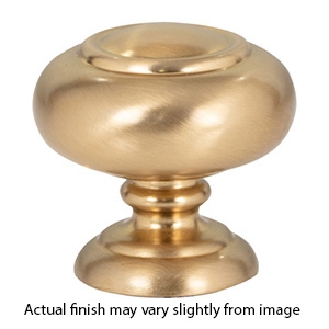 A610 - Victoria - 1-1/4" Cabinet Knob - Warm Brass