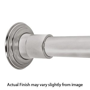 84" Shower Rod - Decorative - Polished Nickel