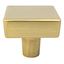 2649-1MDB-P - Brookridge - Square Cabinet Knob - Brushed Gold