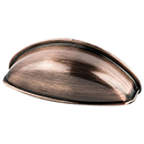 9711-1BAC-P - Euro Moderno - 3-3/4" cc Cup Pull - Antique Copper