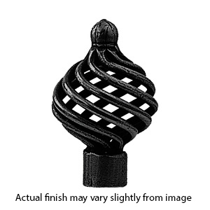 0044-32 - Bouvet Birdcage - 1.25" Basket Knob - Black