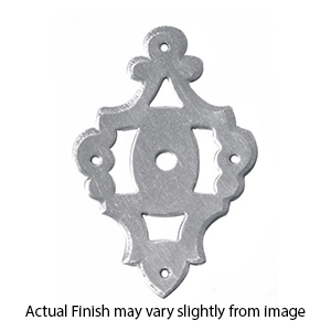 0091P - Bouvet Classic - Cabinet Knob Escutcheon - Pewter