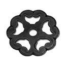 0681-40 - Bouvet Classic - 1-9/16" Cabinet Knob Rosette - Black