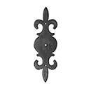 1276P - Bouvet Classic - Cabinet Knob Escutcheon - Black