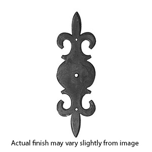 1276P - Bouvet Classic - Cabinet Knob Escutcheon - Black