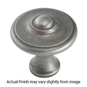 0072-20 - Bouvet Classic - 13/16" Round Cabinet Knob - Pewter