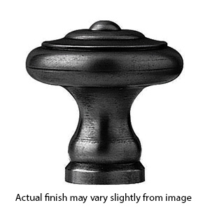 5208-25 - Bouvet Classic - 1" Round Cabinet Knob - Black