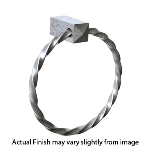 6202 - Bouvet Rectangular - Towel Ring - Pewter