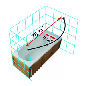 Crescent Curved Shower Rod