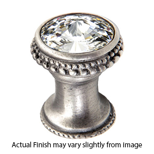 Cache - Beaded Knob w/Large Crystal