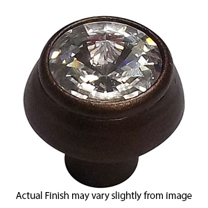 Cache - Round Knob w/Large Crystal