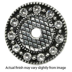 Queen's Crowning Glory - Round Escutcheon w/ 11 Swarovski Crystals