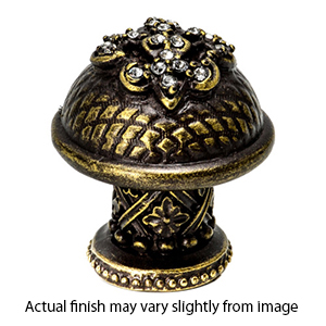 Queen's Crowning Glory - Fleur de Lys Knob w/ Swarovski Crystals