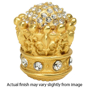 Queen Elizabeth - Crowning Glory - Large Knob w/ Swarovski Crystals