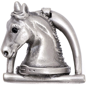 Ranch Living - Horse in Stirrup w/Strap Knob (Left)