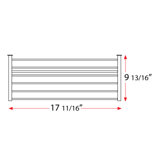 Dekkor Towel Rack w/Bar - Brushed Stainless Steel