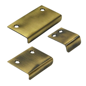 Angle Tab Pulls - Antique Brass