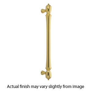 86344 - Traditional Brass - 18" Spindle Appliance Pull - Unlacquered Brass