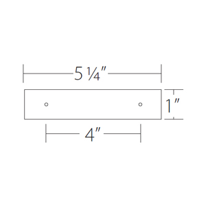 86435 - Art Deco - Backplate for 4" Pulls - Satin Brass