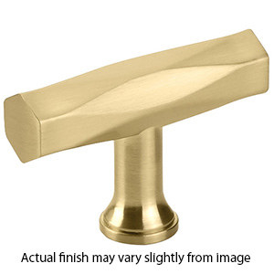 86729 - Art Deco - 2" Tribeca T-Knob - Satin Brass