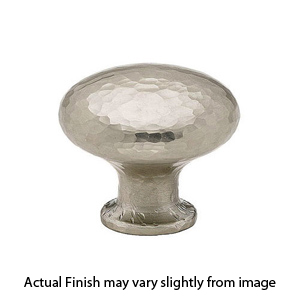 86037 - Arts & Crafts - 1.25" Round Dimpled Knob - Satin Nickel