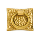 86040 - Arts & Crafts - Hammered Ring Pull - Satin Brass