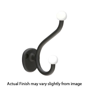 25050 - Wrought Steel - Robe Hook - Flat Black