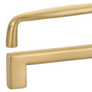 Contemporary Brass Pulls - Satin Brass