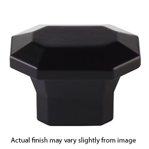 86613 - Hollywood Regency - 2" Riviera Rectangular Knob - Flat Black