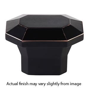 86613 - Hollywood Regency - 2" Riviera Rectangular Knob - Oil Rubbed Bronze