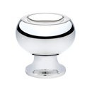 86314 - Mid Century Modern - 1" Atomic Knob - Polished Chrome