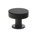 86321 - Mid Century Modern - 1" Cadet Knob - Flat Black