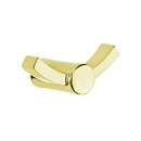 2809 - Modern Brass - Double Hook - Modern Rosette - Unlacquered Brass