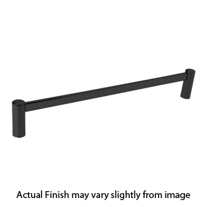 28024 - Modern Brass - 12" Towel Bar - Neos Rosette - Flat Black