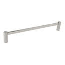 28024 - Modern Brass - 12" Towel Bar - Modern Rosette - Satin Nickel