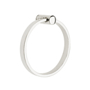 2801 - Modern Brass - Towel Ring - Disk Rosette - Polished Nickel